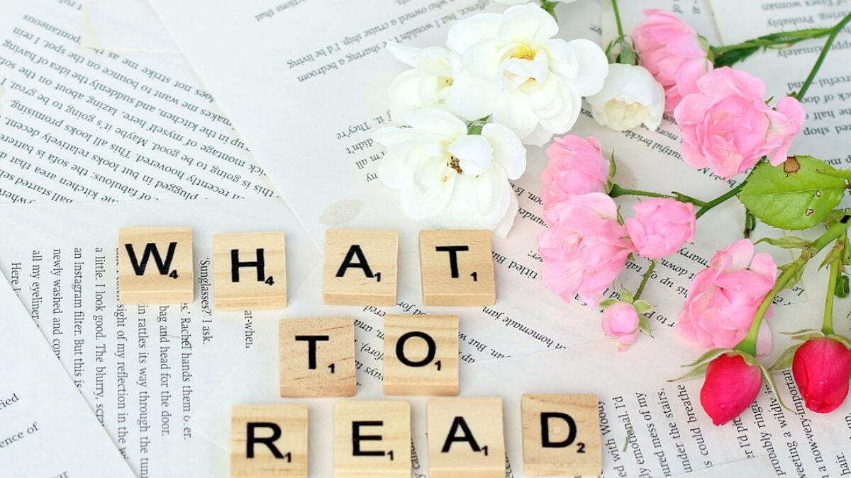 flowers and scrabble blocks spelling what to read