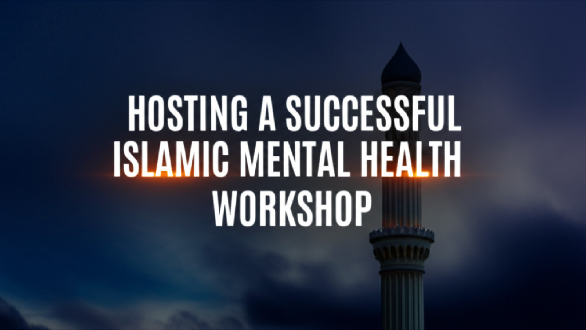 AI generated 16:9 image for: Hosting a Successful Islamic Mental Health Workshop