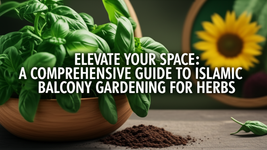 Elevate Your Space: A Comprehensive Guide to Islamic Balcony Gardening for Herbs