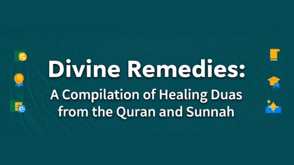AI generated thumbnail for: Divine Remedies: A Compilation of Healing Duas from the Quran and Sunnah