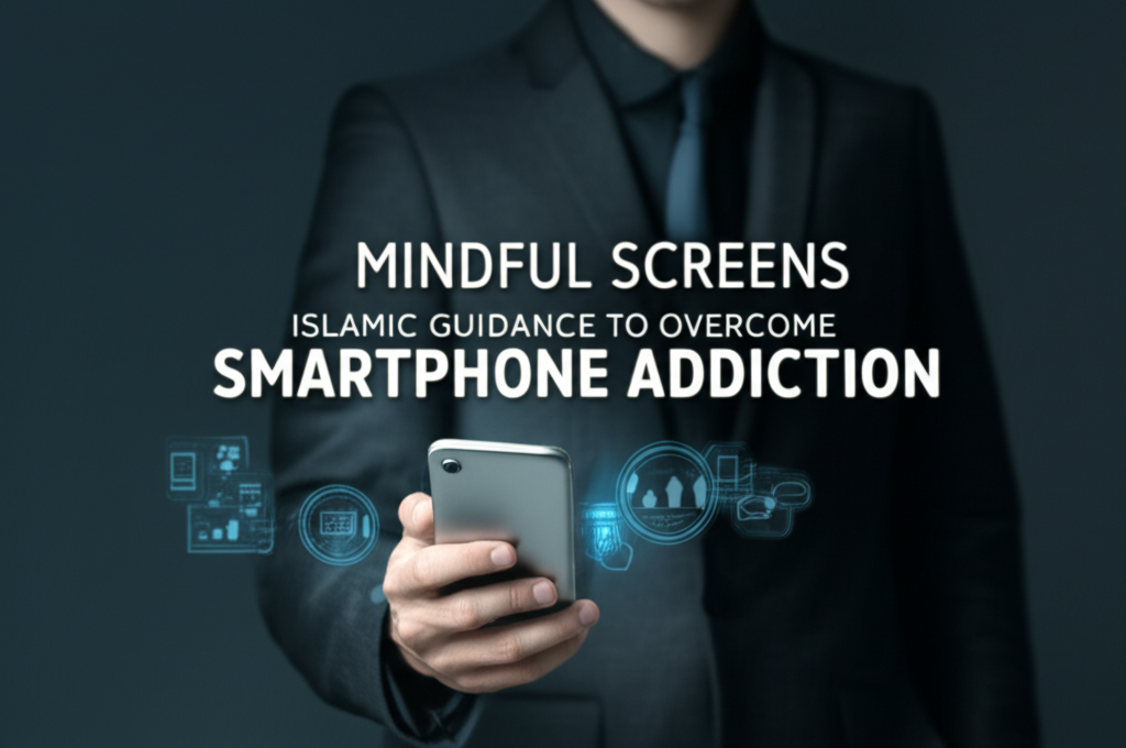 AI generated thumbnail for: Mindful Screens, Mindful Souls: Islamic Guidance to Overcome Smartphone Addiction